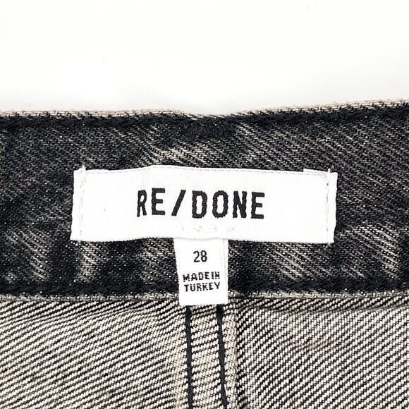 RE/DONE 50s Midnight Ash Denim Cutoff Shorts Women’s Size 28 Casual Retro - Picture 3 of 6